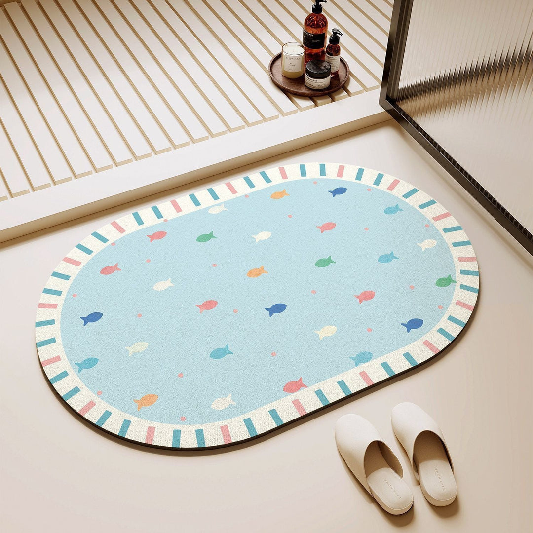 Cute Puppy-Themed Area Mat