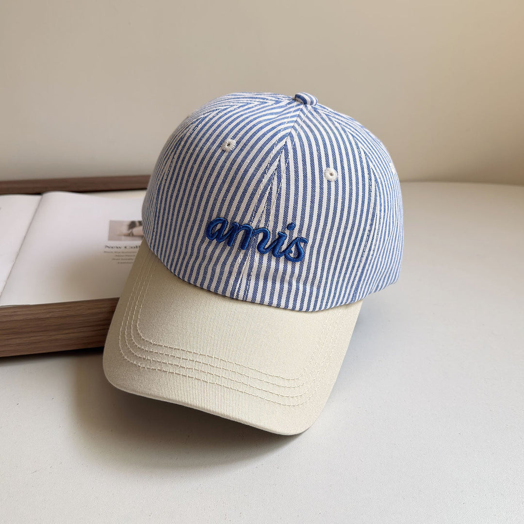Women's Striped Cotton Baseball Cap Kalsten