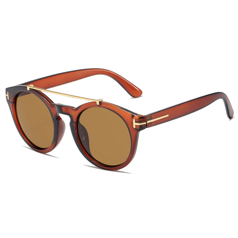 Ladies fashionable sunglasses with elegant round lenses Kalsten