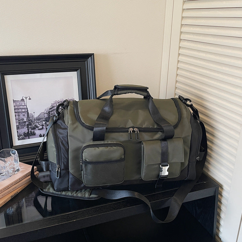 Sporty multifunctional travel bag with external pocket Kalsten