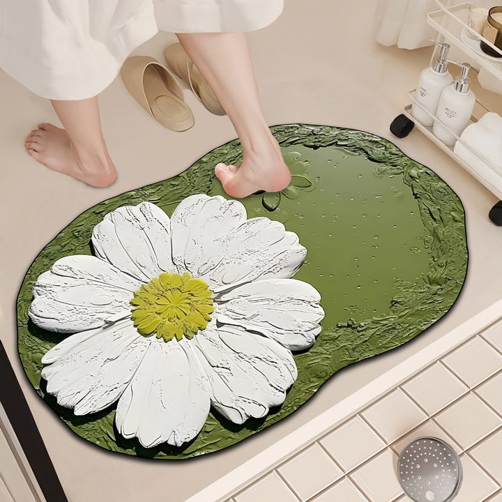 Luxurious Floral Design Bath Mat Kalsten