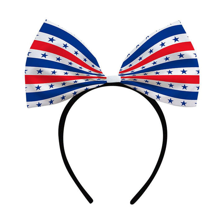 Ladies oversized bow headband with star pattern Kalsten
