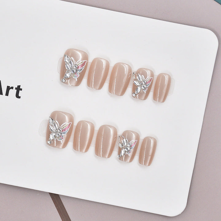 Glamorous Heart-Themed Press-On Nail Set Kalsten