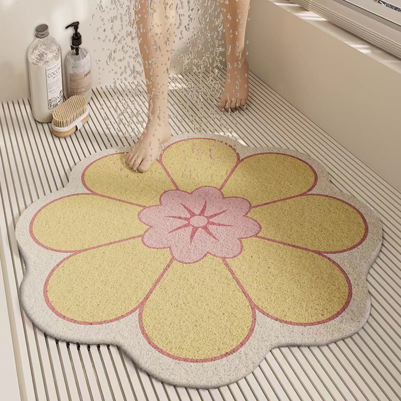 Floral Shaped Bath Mat Kalsten