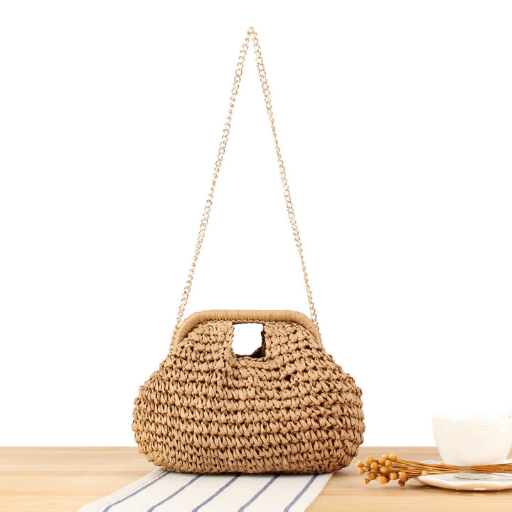 Handmade macrame bag with chain shoulder strap Kalsten