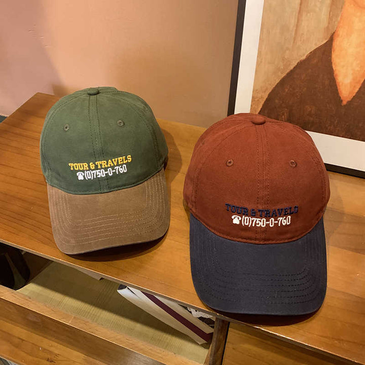 Men's Casual Travel-Themed Baseball Cap Kalsten