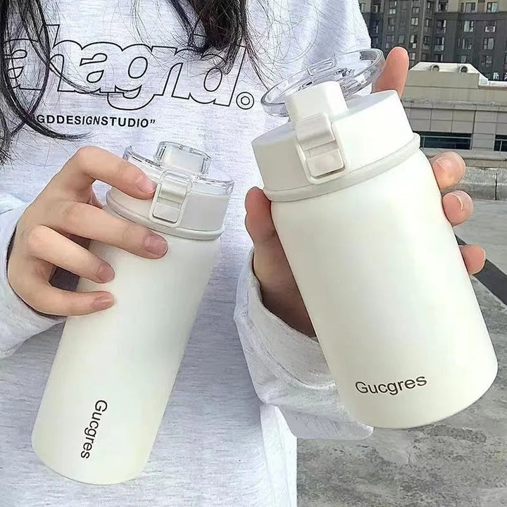 Women's vacuum flask with practical flip top and ergonomic design Kalsten