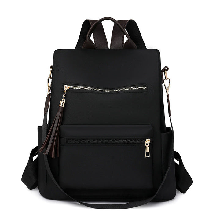 Elegant Multi-Pocket Backpack with Detachable Strap Kalsten