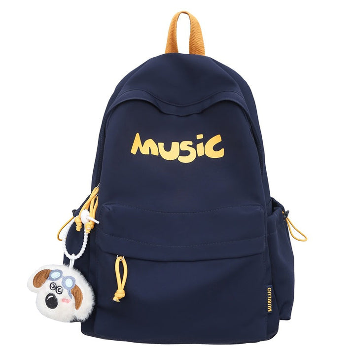 Casual Music-Themed School Backpack Kalsten