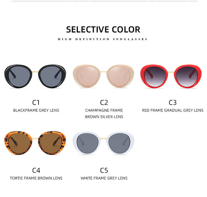 Women's Vintage Sunglasses in Elegant Shield Design Kalsten