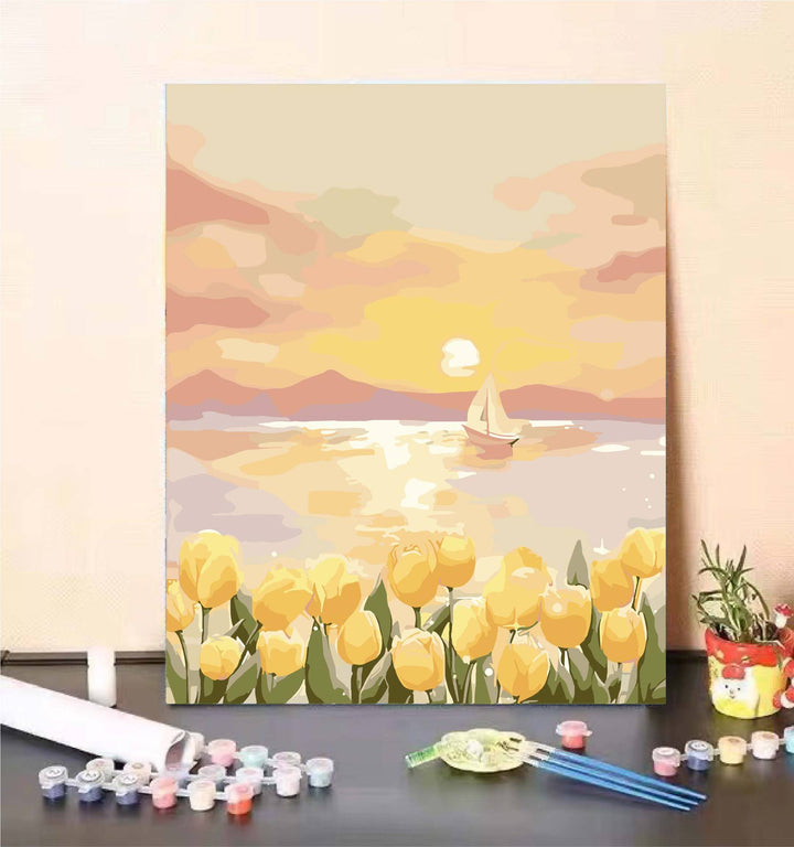 DIY Landscape Paint by Numbers Art Kit Kalsten