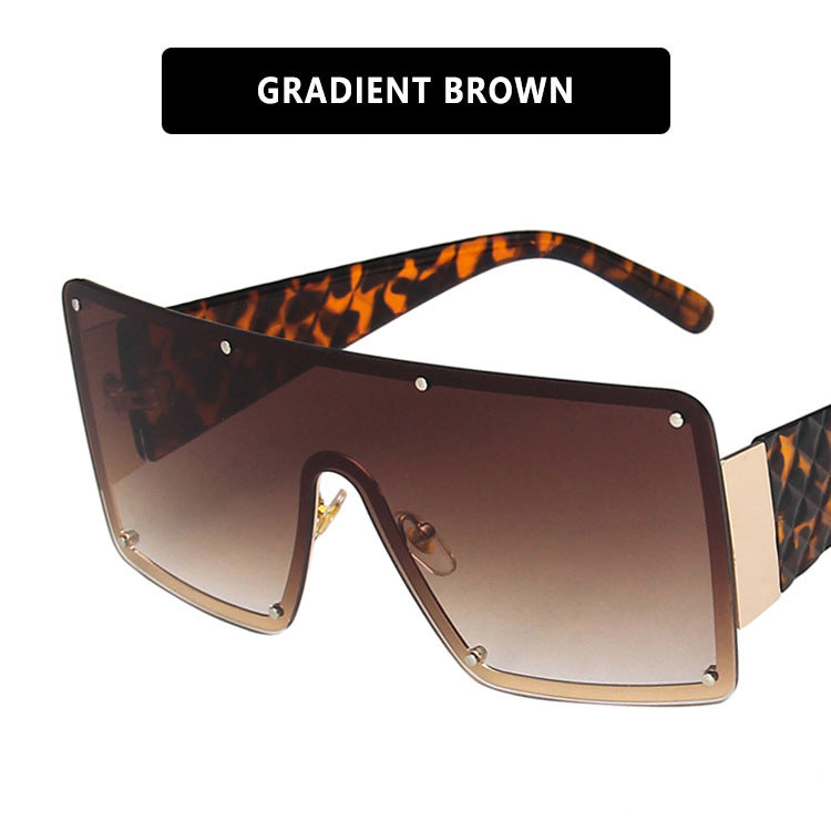 Women geometric oversized sunglasses with gradient lenses Kalsten