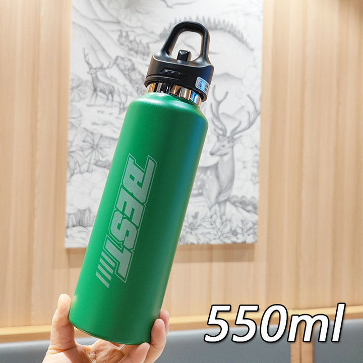 Women's sustainable stainless steel water bottle with leak-proof lid and handle Kalsten