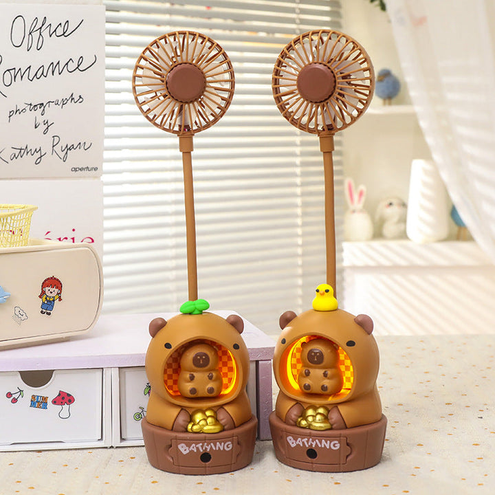 Women's creative table fan with LED lighting Kalsten