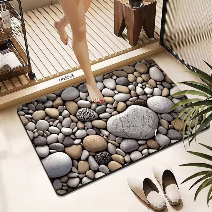 Pebble-Designed Bath Mat Kalsten