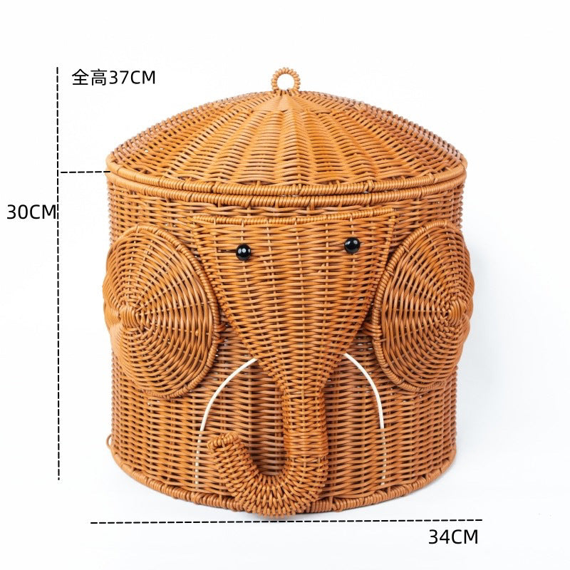 Women Playful Elephant Basket Kalsten