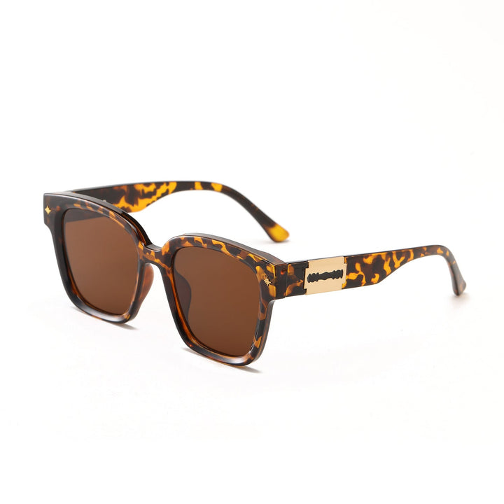 Women's fashionable square sunglasses with transparent frame Kalsten