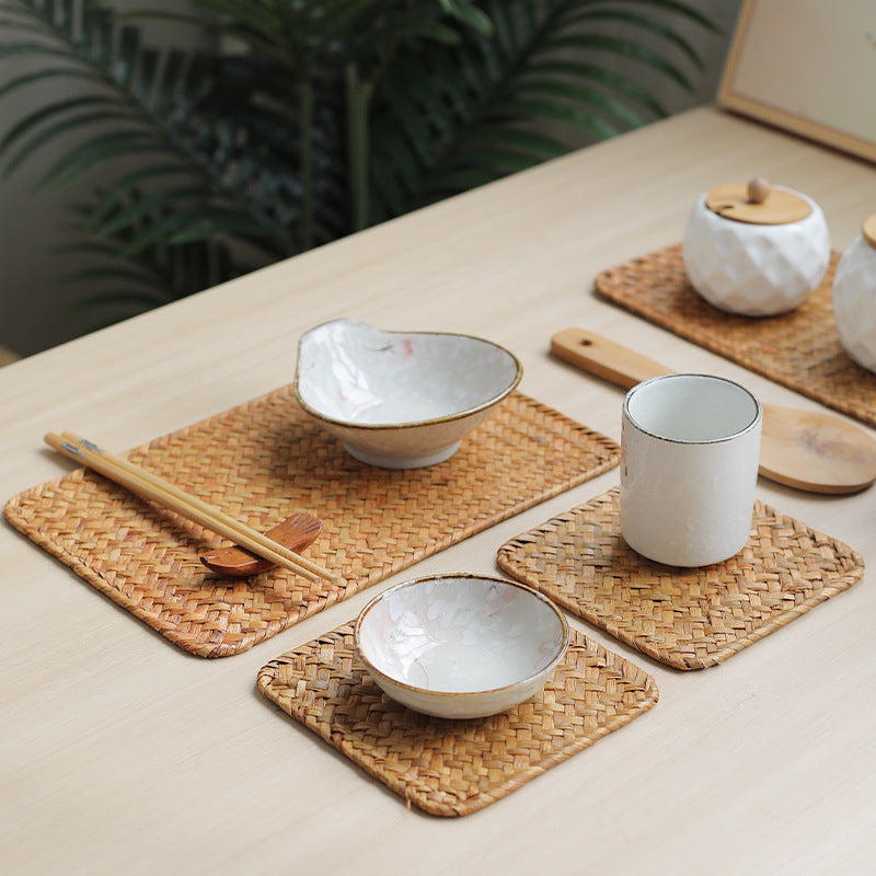 Artisan Woven Serving Tray Kalsten