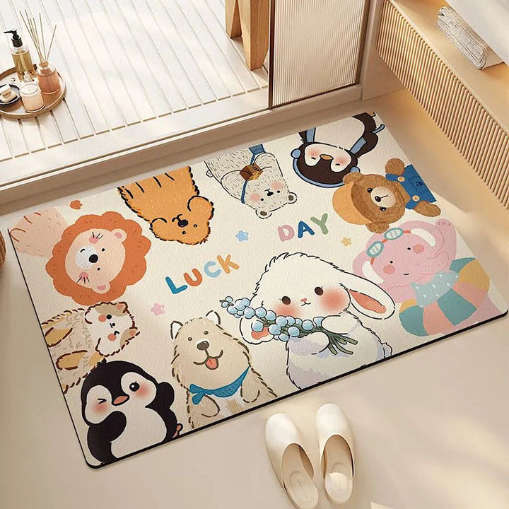 Welcome Home Cartoon Area Rug Kalsten