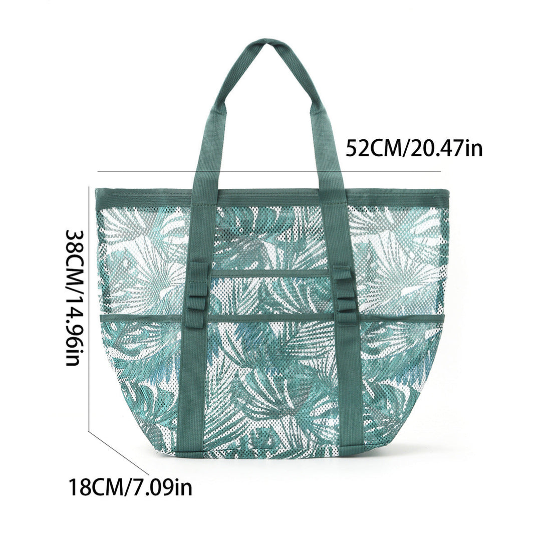 Mesh Beach Bag with Colorful Design Kalsten