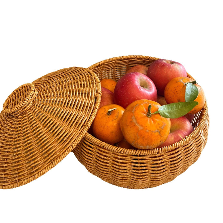 Women Handmade Basket with Lid Kalsten