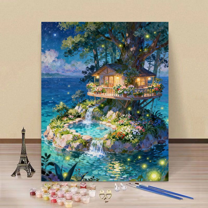 Dreamy Fantasy Landscape Paint by Numbers Kit Kalsten