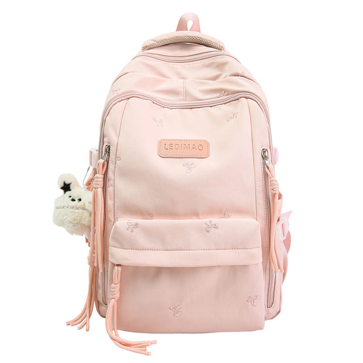 Casual Embroidered School Backpack Kalsten