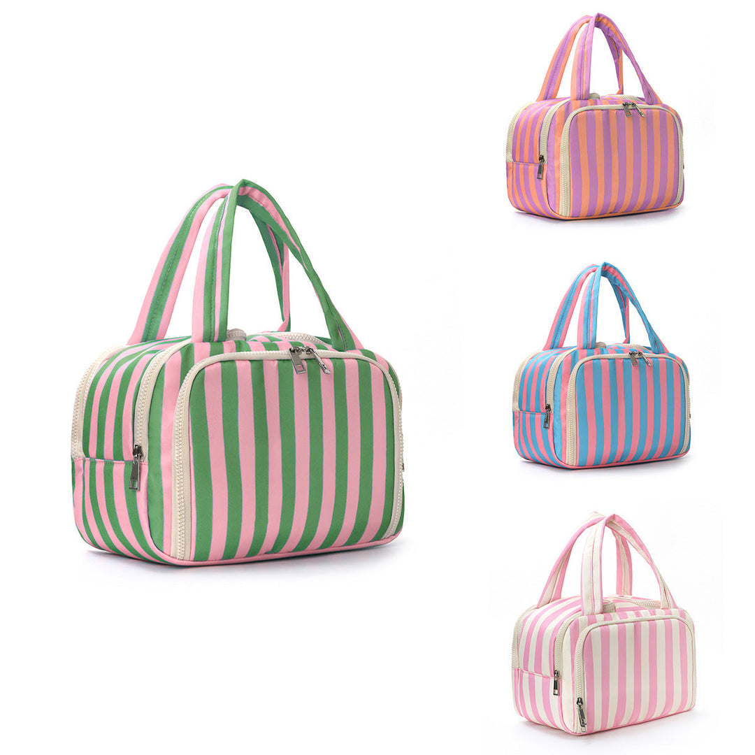 Cosmetic bag with stylish striped pattern Kalsten