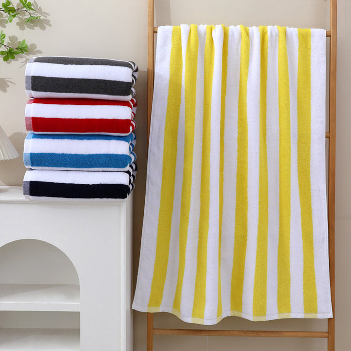 High-quality terry bath towel with intense stripe pattern Kalsten