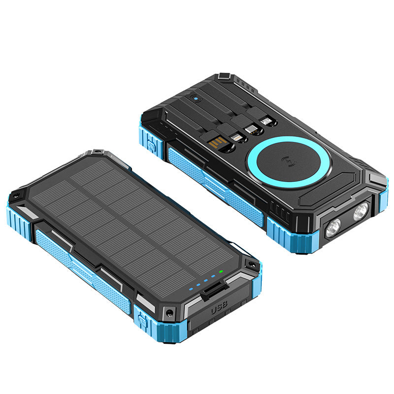 Robust Solar Power Bank with Multifunctional Connections Kalsten