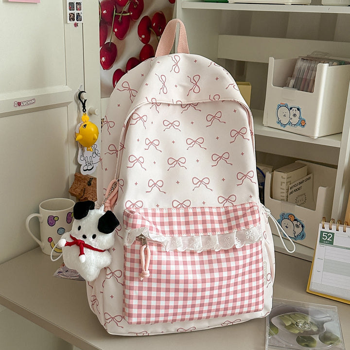 Cute Character-Embellished School Backpack