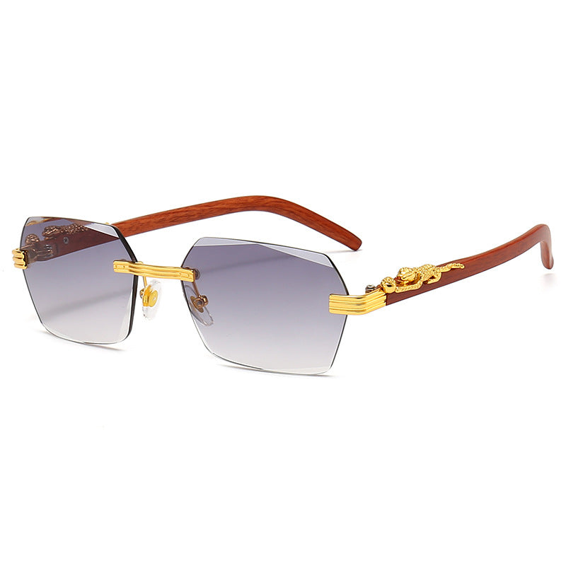 Ladies Designer Sunglasses with Artistic Wooden Frame and Elegant Glass Elements Kalsten
