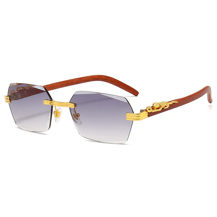Ladies Designer Sunglasses with Artistic Wooden Frame and Elegant Glass Elements Kalsten