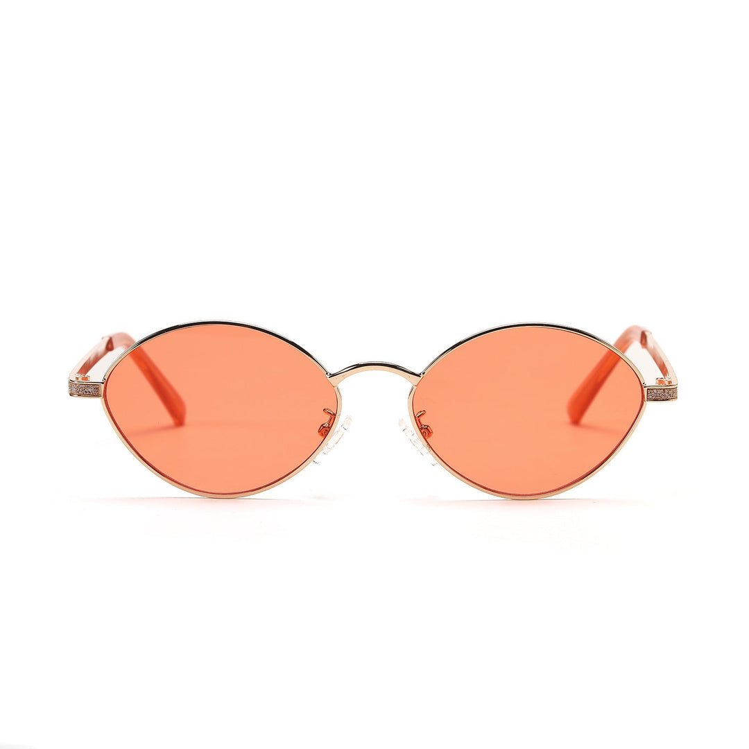 Women's fashionable round sunglasses with luxurious accents Kalsten
