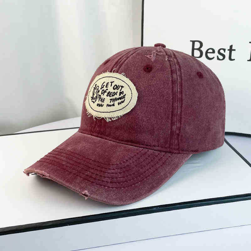 Women's Casual Distressed Cotton Baseball Cap Kalsten