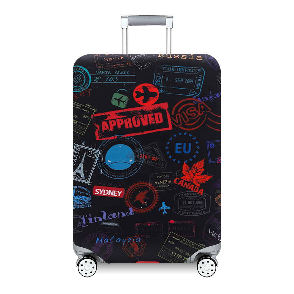 Unisex nan Kids Luggage Cover for Hard Shell Suitcases with Fun Space Design made of Elastic Polyester-Spandex Kalsten