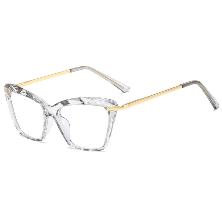 Women's fashionable oversized glasses with elegant metal frame Kalsten