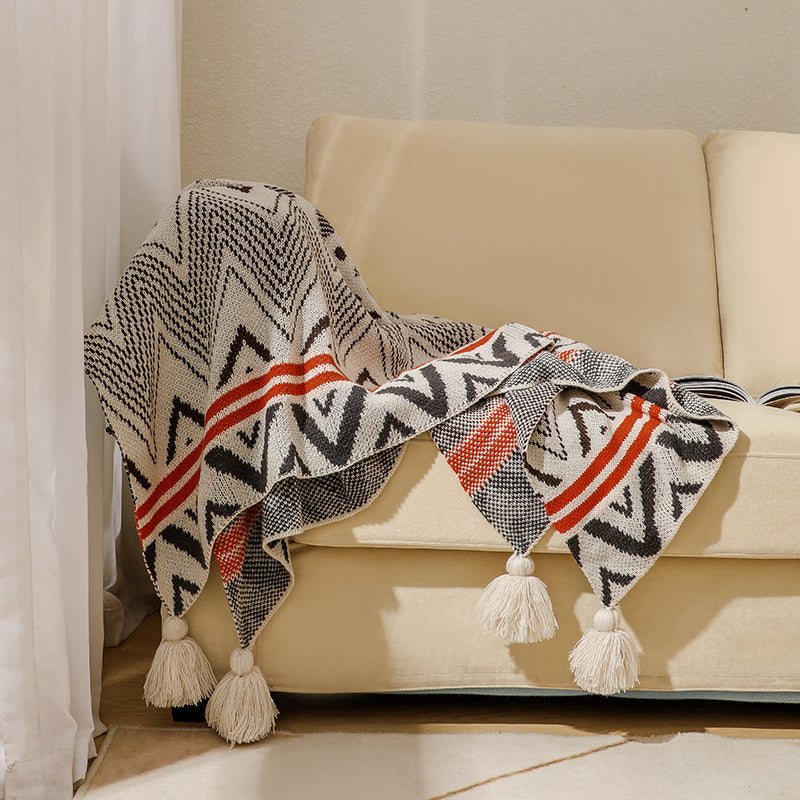 Women's Decorative and Stylish Macrame Blanket Kalsten