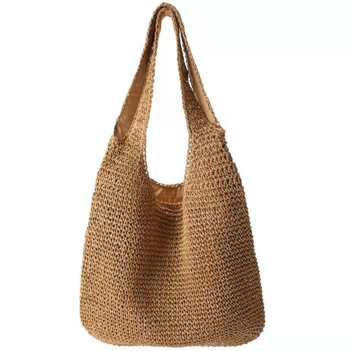 Spacious and Handcrafted Straw Tote Bag with Comfortable Shoulder Strap Kalsten