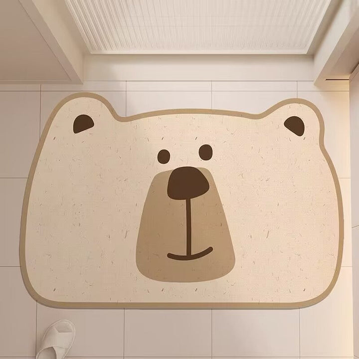 Cute Hippo-Shaped Bath Mat