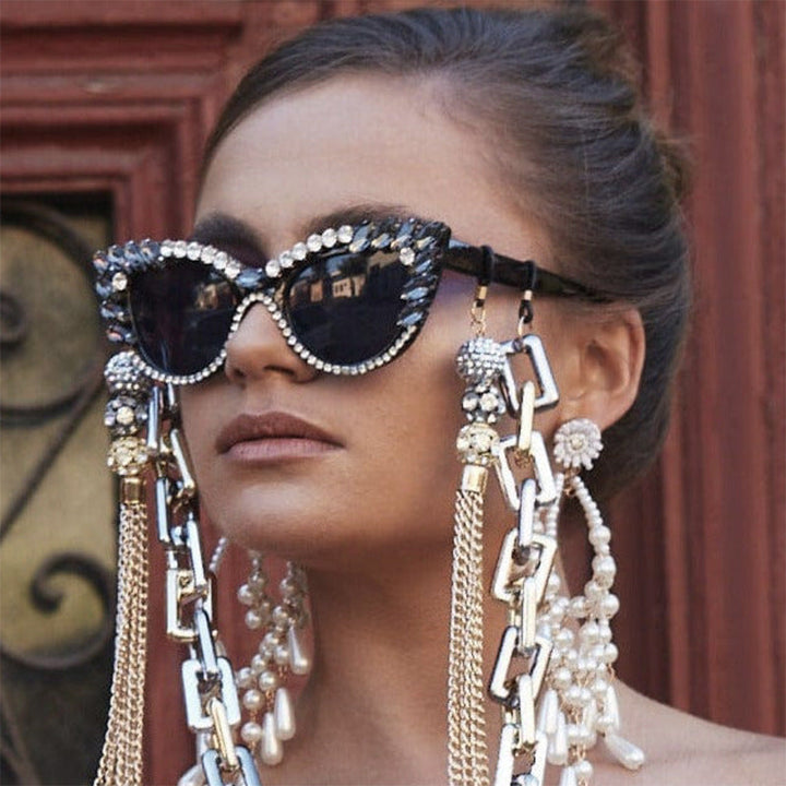 Women's extravagant Cat-Eye sunglasses with sparkling rhinestone embellishment Kalsten