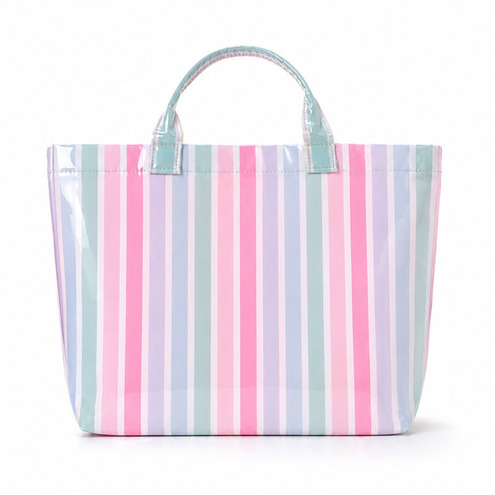Beach bag with colorful check pattern and water-repellent coating Kalsten