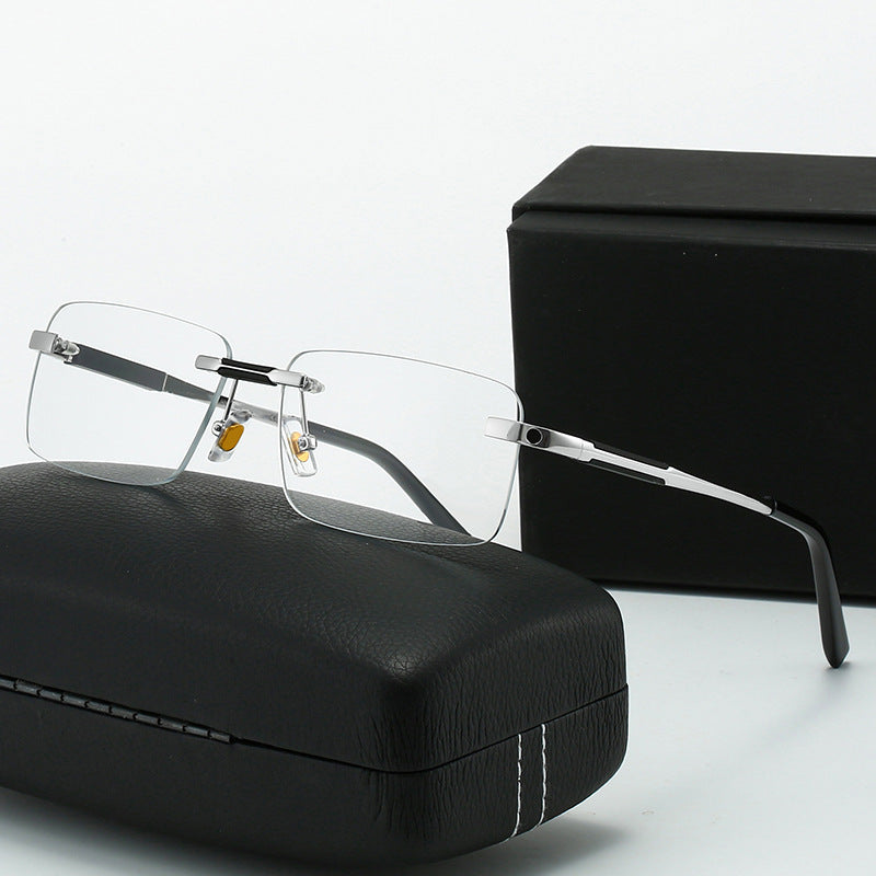 Women's sunglasses in modern rectangular design with luxurious metal elements Kalsten
