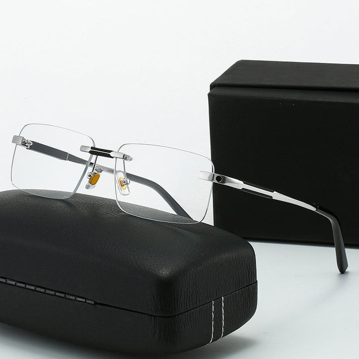 Women's sunglasses in modern rectangular design with luxurious metal elements Kalsten