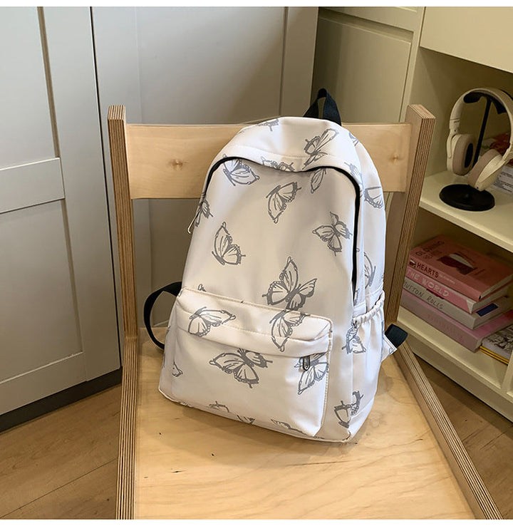 Stylish Butterfly Print Backpack