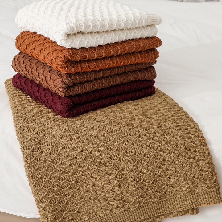 Cozy Knitted Throw Blanket Kalsten