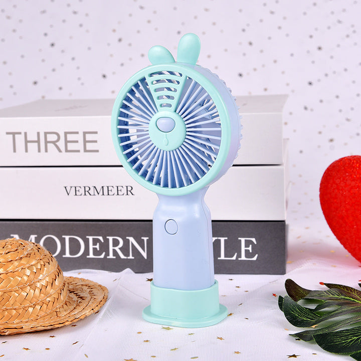 Portable Bunny-Themed Handheld Fan Kalsten