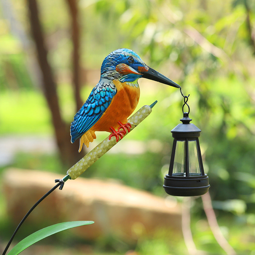 Decorative Solar Flamingo Garden Stake Lamp With Adjustable Metal Arm And Integrated LED Kalsten
