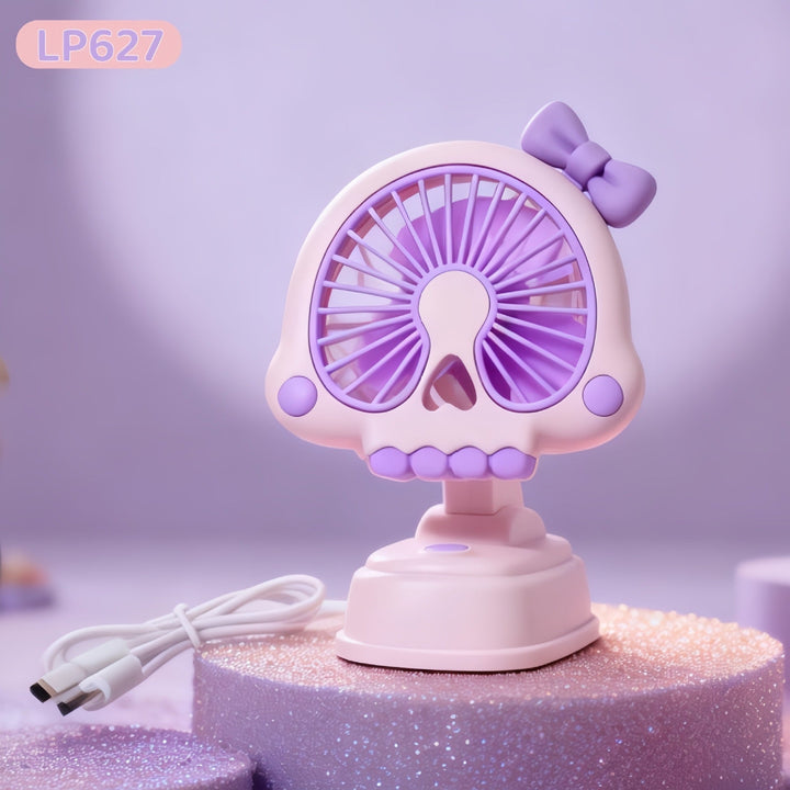 Women's Mini Table Fan in Creative Skull Design Kalsten