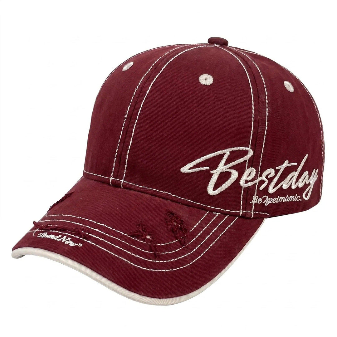 Men's Distressed Casual Cotton Baseball Cap Kalsten